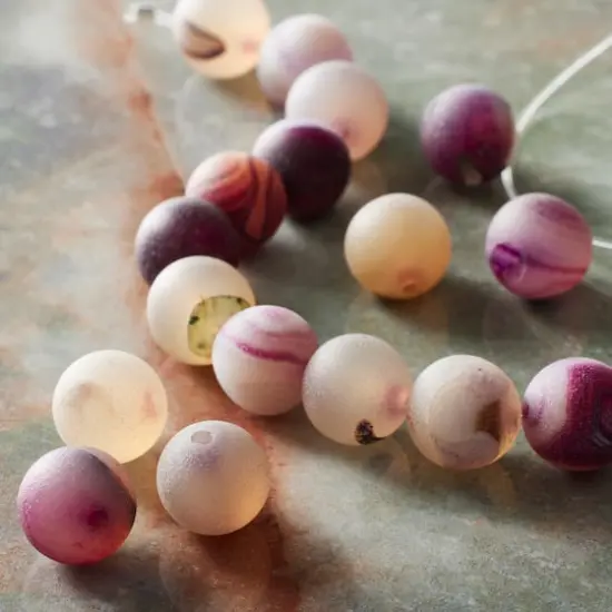 Purple Agate Round Beads, 10mm by Bead Landing&trade; {3}