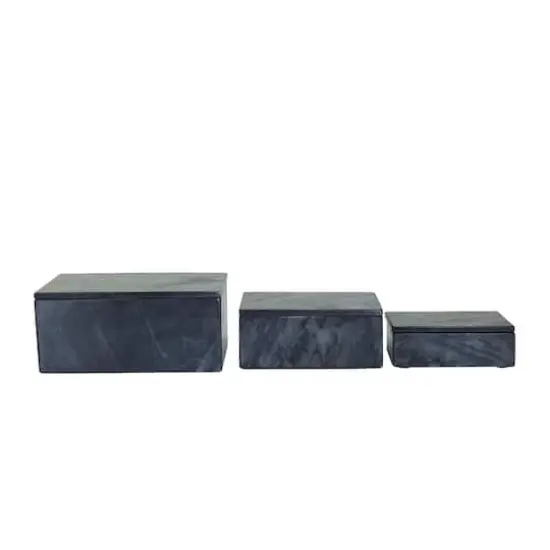 Black Marble Modern Boxes, 3ct. {6}