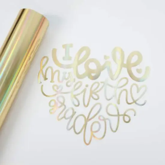 Foil Heat Transfer Vinyl by Make Market&reg; Iridescent Gold {4}