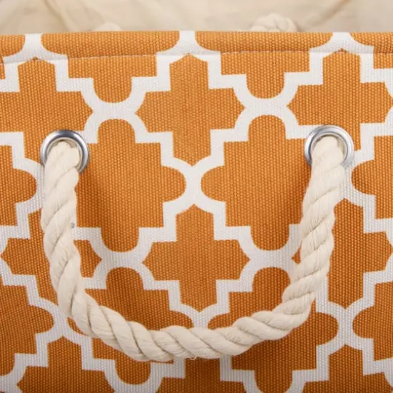 DII® Medium Rectangle Polyester Lattice Bin Pumpkin Spice {6}