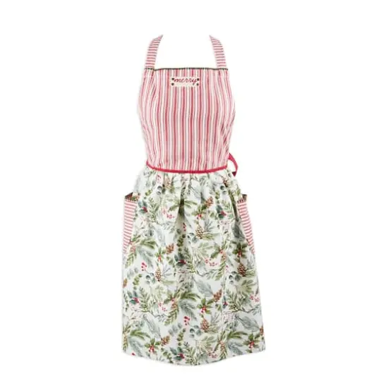 DII&reg; Merry Holiday Sprigs Christmas Skirt Apron {1}