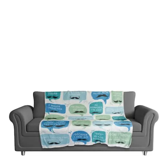 Dad Phrases Coral Fleece Blanket {4}