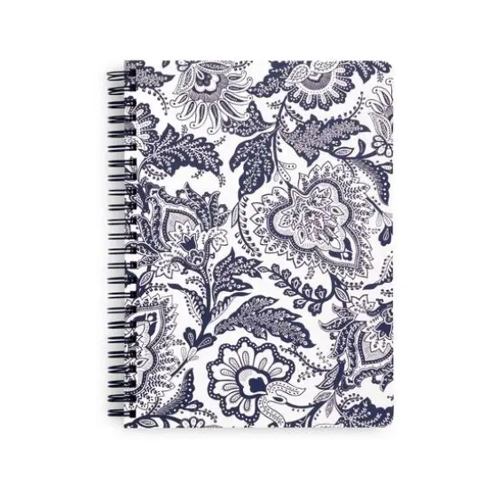 Vera Bradley® Java Navy & White Mini Spiral Notebook with Pocket {1}