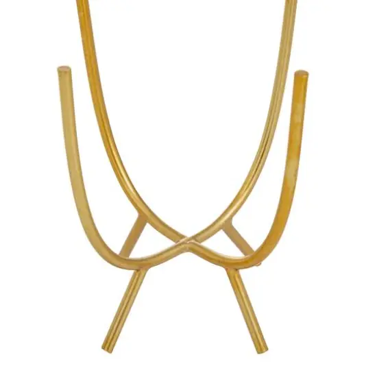 Gold Contemporary Planter, Set of 2" 6", 7" {5}