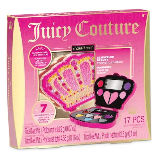 Make It Real&trade; Juicy Couture Bejeweled Beauty Cosmetic Compact {5}