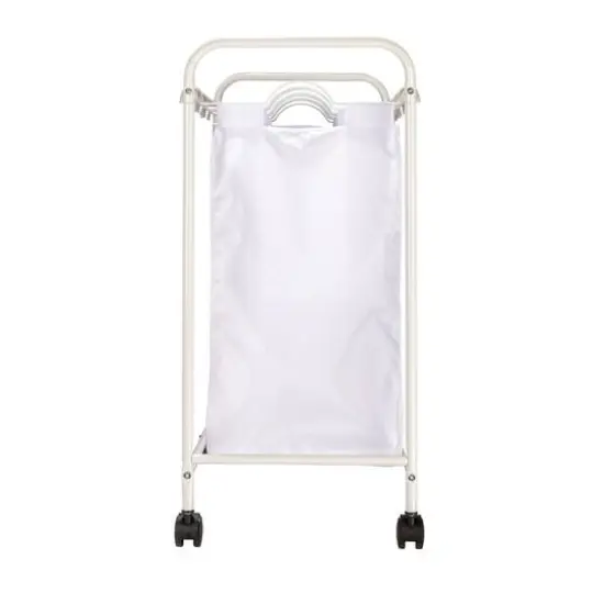Household Essentials 4-Bag Rolling Laundry Sorter Cart White {7}