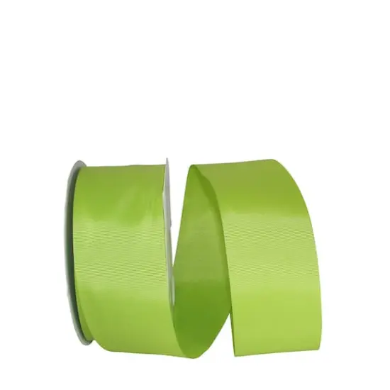 The Ribbon Roll 2.25" x 50yd. Grosgrain Allure Solid Ribbon Apple Green {1}