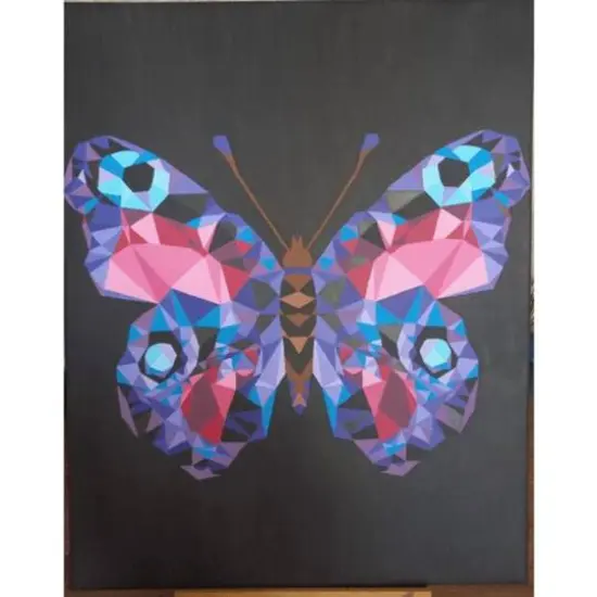 Crafting Spark Celebration Poly Butterfly Painting by Numbers Kit {4}