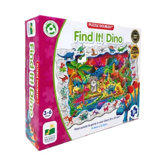 Puzzle Doubles! - Find It! Dino: 50 Pcs {1}