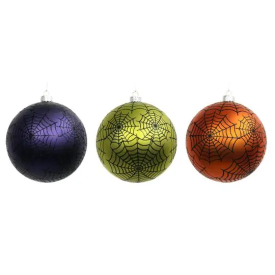 4.75" Spiderweb Ball Ornament Set by Ashland&reg; {3}