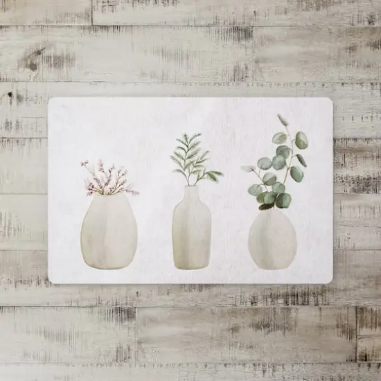 Smooth Potted Plants 27" x 18" Floor Mat {1}