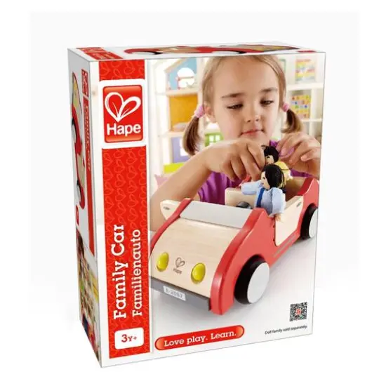 Hape Red Wooden Dollhouse Family Car {7}