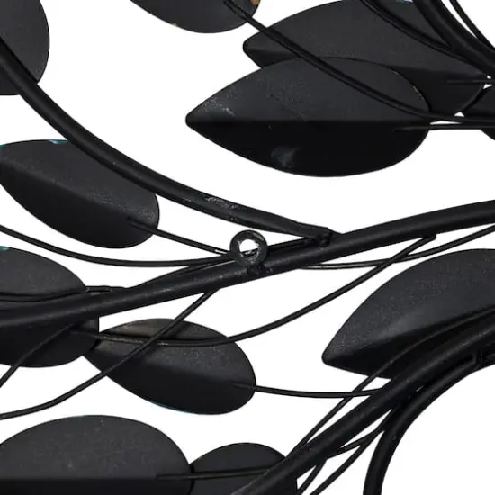 Brown Metal Leaf Foliage Wall Accent {5}