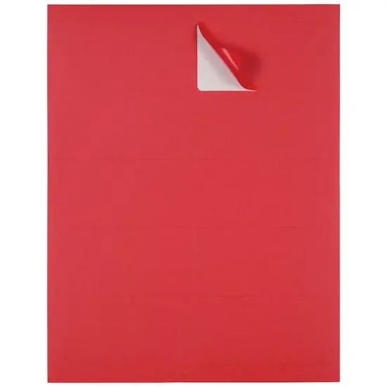 JAM Paper Standard Address Labels, 120ct. Red {5}