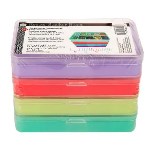 The Beadsmith&reg; Stackable 4 Box Organizer {4}