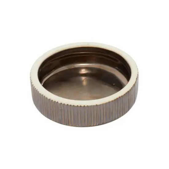 Set of 2" Bronze Ceramic Contemporary Decorative Jars, 9", 7" {6}