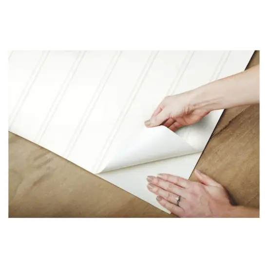 RoomMates Beadboard Peel & Stick Wallpaper White {10}