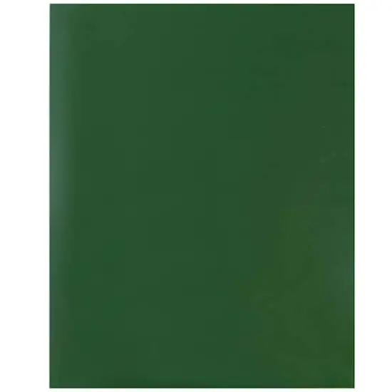 JAM Paper Laminated 2-Pocket Glossy Folders, 50ct. Green {7}