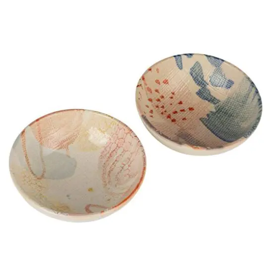 Hello Honey&reg; 4.75" Compact Abstract Elegance Stoneware Bowl Set {1}