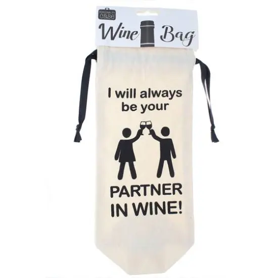 Personality Case&trade; Partners Canvas Wine Bag {4}