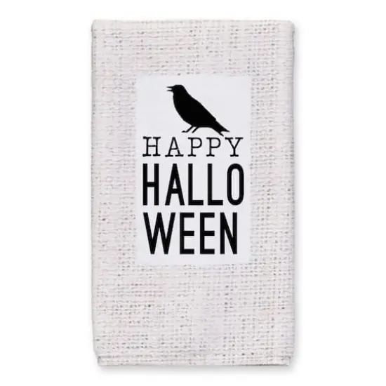 Happy Halloween Crow Tea Towel Set {3}