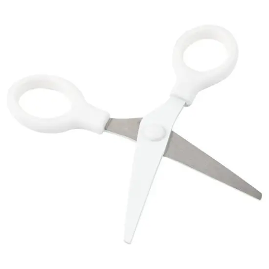 JAM Paper 5" Multi-Purpose Mini Scissors White {7}