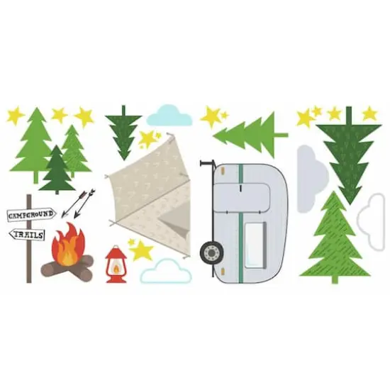 RoomMates Camping Peel & Stick Wall Decals {3}