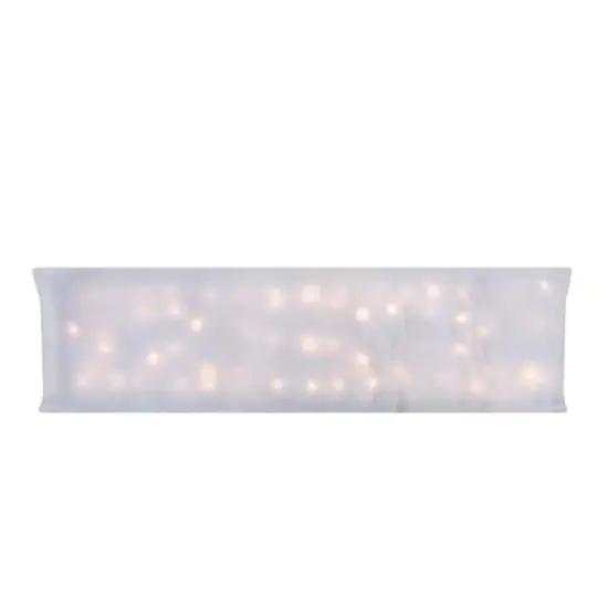 42" LED Lighted Battery Operated Christmas Snow Blanket, Warm White Lights {1}