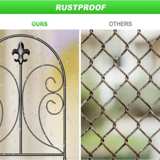 NEX&trade; Black Decorative Butterfly Garden Fence, 10ct. {5}