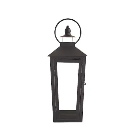 12.2" Black Metal Lantern by Ashland&reg; {1}