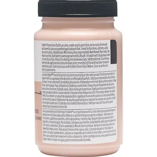 FolkArt&reg; Home Decor&trade; Chalk Paint Sunset Rose {4}