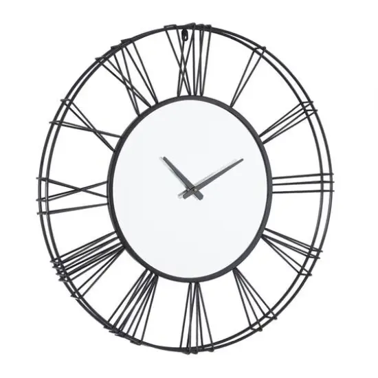 30" Glam Wall Clock Black {7}