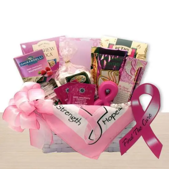 Find A Cure Breast Cancer Gift Basket {1}