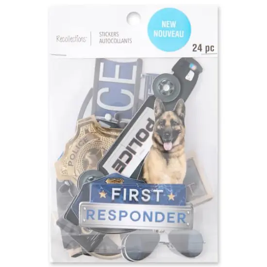 Police Die Cut Stickers by Recollections&trade; {6}