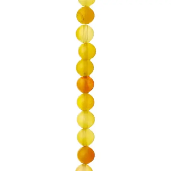 Yellow Agate Round Beads, 8mm by Bead Landing&trade; {1}