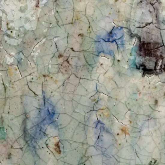 Hello Honey&reg; 7.5" Blue Crackle Glaze Terra Cotta Planter {10}