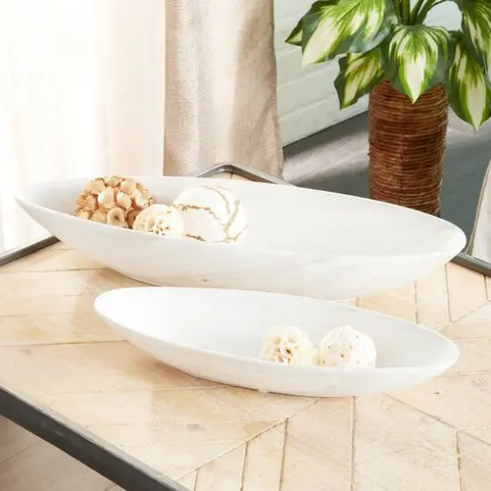 CosmoLiving by Cosmopolitan White Porcelain Country Planter Set {9}