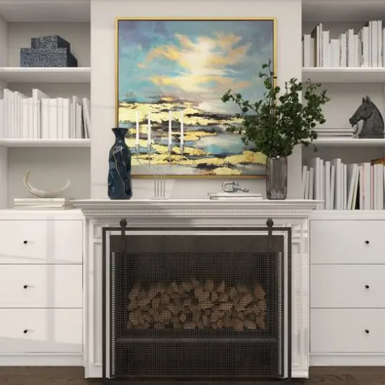 9" Gray Marble Geometric 2 Link Chain Sculpture D&eacute;cor {11}