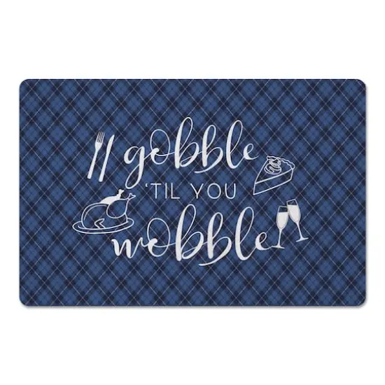 Gobble 'Til You Wobble Floor Mat {1}
