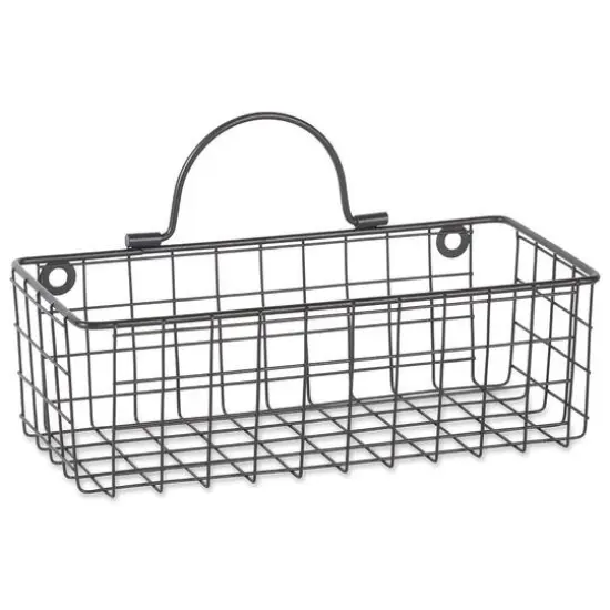 DII&reg; Small Wire Wall Baskets, 2ct. Gray {5}