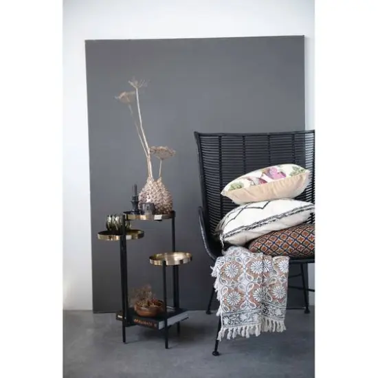 Hello Honey® Embossed Glass & Metal Tealight & Votive Holders On Rectangle Wood Tray Set, 6ct. {6}