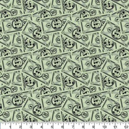Monopoly 20 Dollars Precut Cotton Fabric {3}