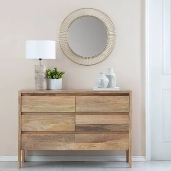 Habitat Argus 24" Golden Sunbeam Wall Mirror {3}