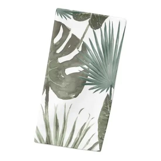 Tropical Palm Cotton Twill Napkin White {3}