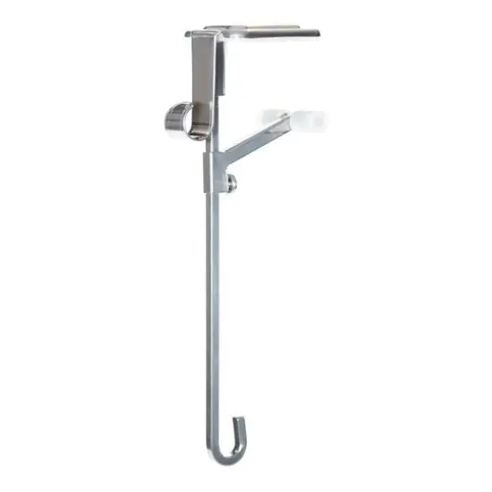 Silver Mantel Garland & Christmas Stocking Holder, 2ct. {8}