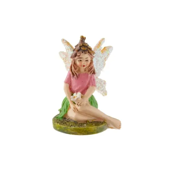 Miniature Pixie Sitting with Flower by Make Market&reg; {1}