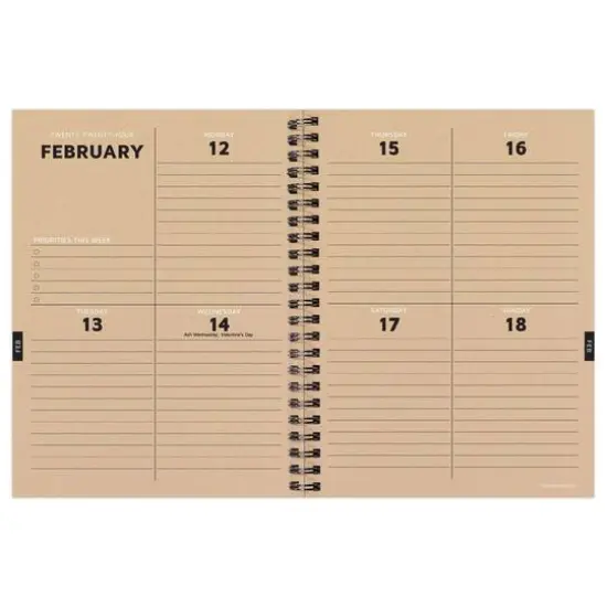 TF Publishing 2024 Blue Blocked Medium Weekly Monthly Planner {4}