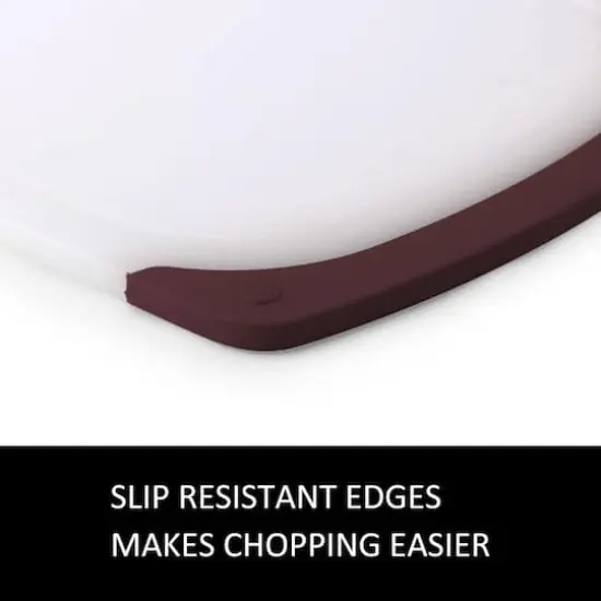 Farberware Non-Slip Plastic Cutting Board Set Maroon {6}