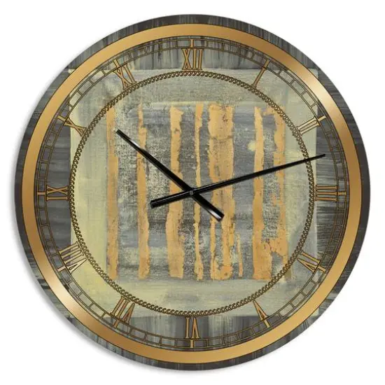 Designart 'Galm Abstract Ii Glam Wall Clock {1}