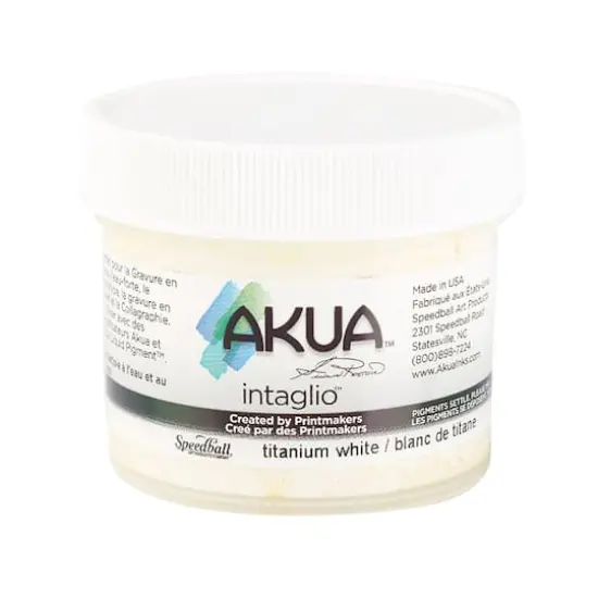 Speedball&reg; Akua&trade; Intaglio&trade; Ink, 2oz. Titanium White {1}